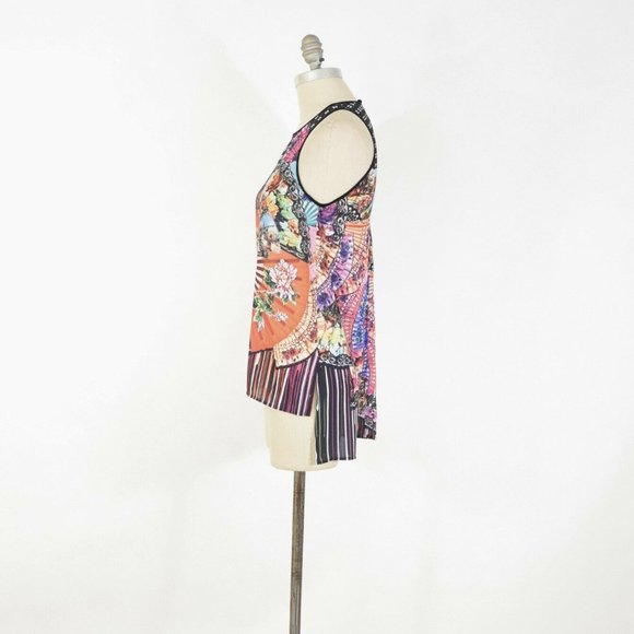 Clover Canyon Colorful Psychedelic Print Blouse - Picture 3 of 6